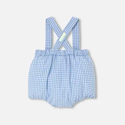 Baby boy bloomer in gingham