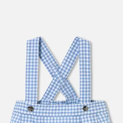 Baby boy bloomer in gingham