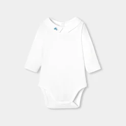Baby boy bodysuit with collar