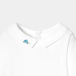 Baby boy bodysuit with collar