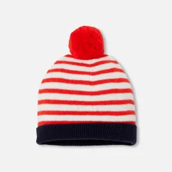 Baby boy hat with pompon