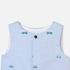 Baby boy jumpsuit in Oxford