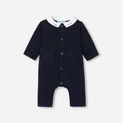 Baby boy jumpsuit in quilted jersey