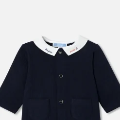 Baby boy jumpsuit in quilted jersey