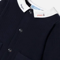 Baby boy jumpsuit in quilted jersey