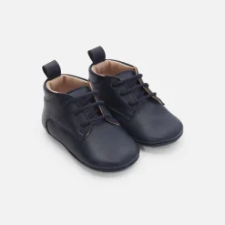 Baby boy leather slippers