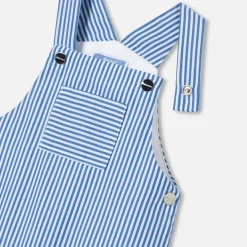Baby boy overalls in poplin