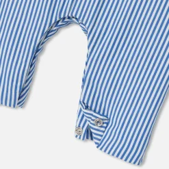 Baby boy overalls in poplin