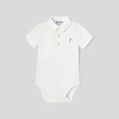 Baby boy Oxford collar bodysuit