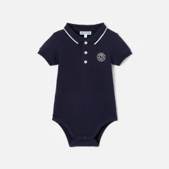 Baby boy polo bodysuit
