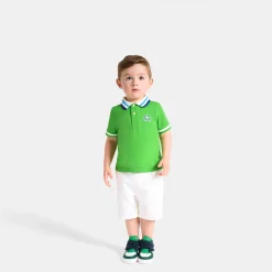 Baby boy polo shirt in cotton piqué