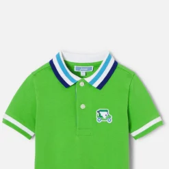 Baby boy polo shirt in cotton piqué