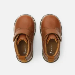 Baby boy smooth leather booties