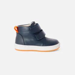 Baby boy smooth leather sneakers
