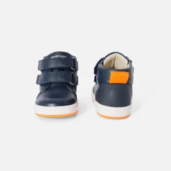 Baby boy smooth leather sneakers