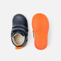 Baby boy smooth leather sneakers