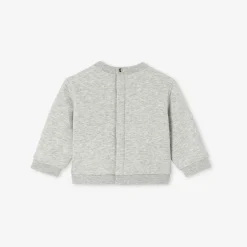 Baby boy sweatshirt with sherpa lining