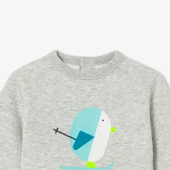 Baby boy sweatshirt with sherpa lining