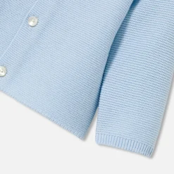 Baby cardigan in garter stitch