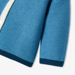 Baby cardigan in garter stitch