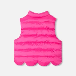 Baby girl reversible sleeveless padded jacket