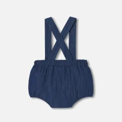 Baby girl bloomer in lightweight denim