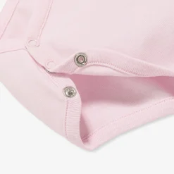 Baby girl bodysuit with Liberty fabric collar