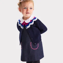 Baby girl denim pinafore dress