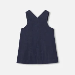 Baby girl denim pinafore dress
