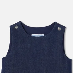 Baby girl denim pinafore dress