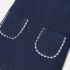 Baby girl denim pinafore dress