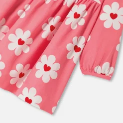 Baby girl dress in milleraies velvet