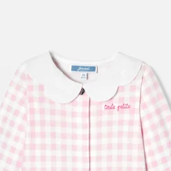 Baby girl gingham print pyjamas