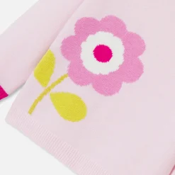 Baby girl intarsia flower sweater