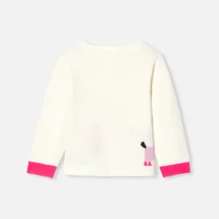 Baby girl intarsia flower sweater