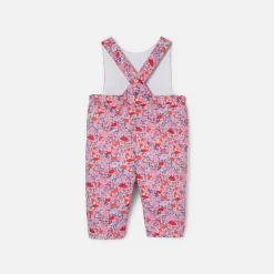 Baby girl jumpsuit in Liberty fabric