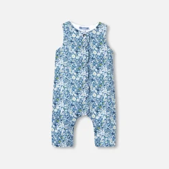 Baby girl jumpsuit in Liberty fabric