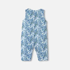 Baby girl jumpsuit in Liberty fabric