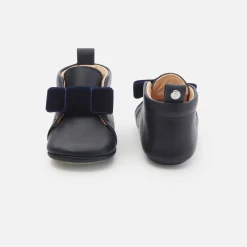 Baby girl leather slippers