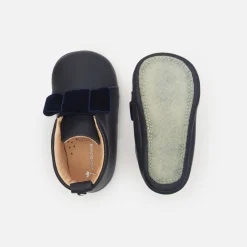 Baby girl leather slippers