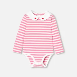 Baby girl long-sleeved bodysuit