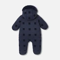 Baby girl nylon snowsuit