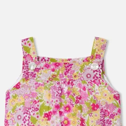 Baby girl overalls in Liberty fabric