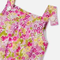 Baby girl overalls in Liberty fabric