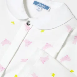 Baby girl pajamas in interlock