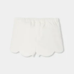 Baby girl shorts in velvet