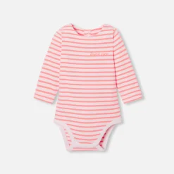 Baby girl striped bodysuit