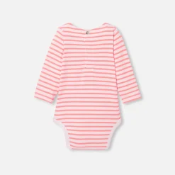 Baby girl striped bodysuit