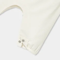 Baby girl velvet overalls