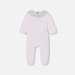Baby girl velvet pajamas